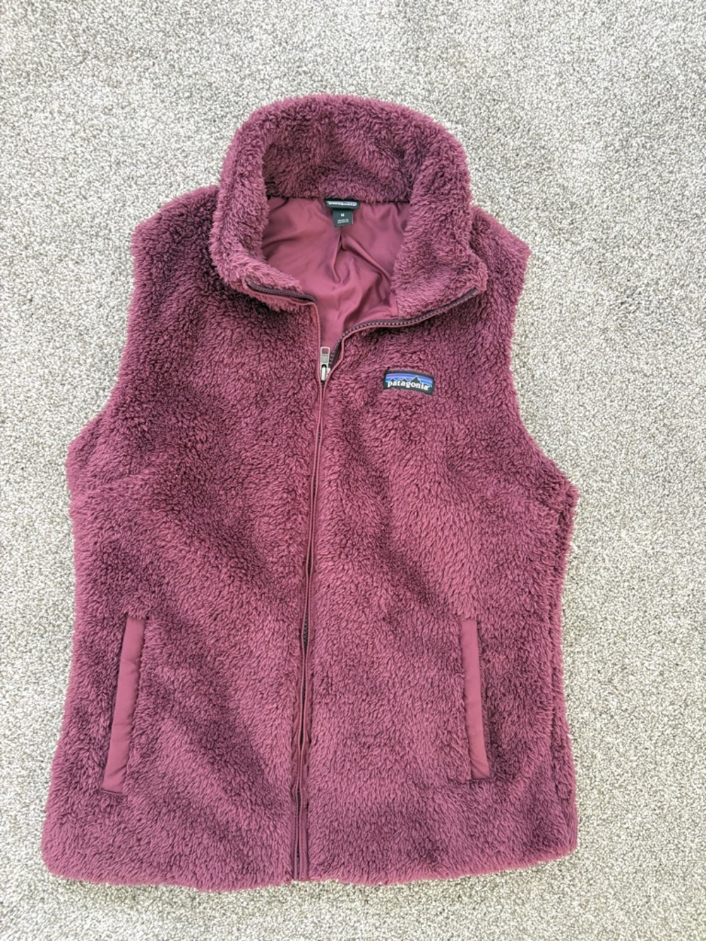 Patagonia Women's Burgundy Plush Fleece Vest